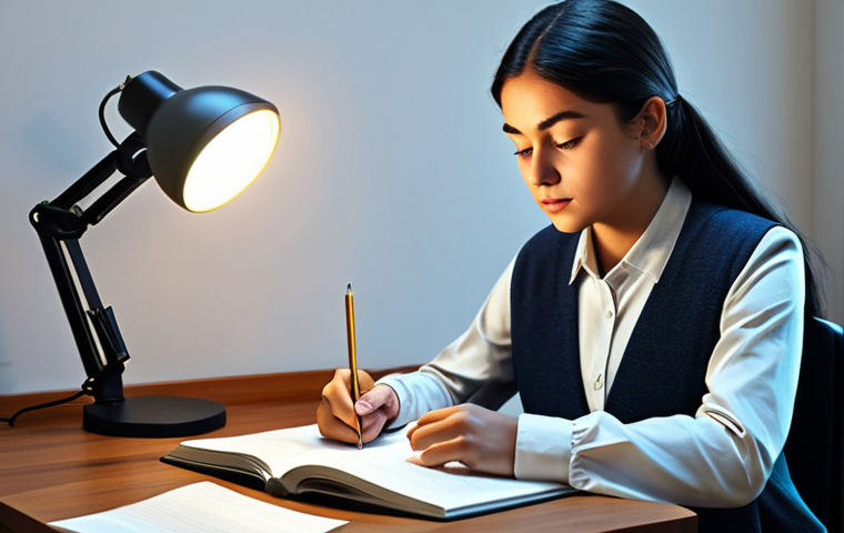 **

"A student, fully clothed in modest attire, studying notes at a desk illuminated by a soft lamp, safe for work, appropriate content, perfect anatomy, correct proportions, family-friendly study environment, professional digital art, high quality."

**